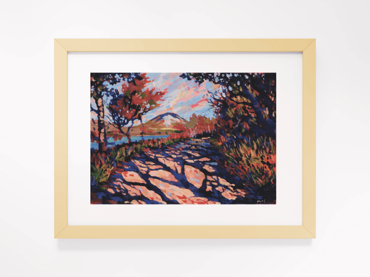 250809 Mount Errigal Poster Print. Framed product image (10)