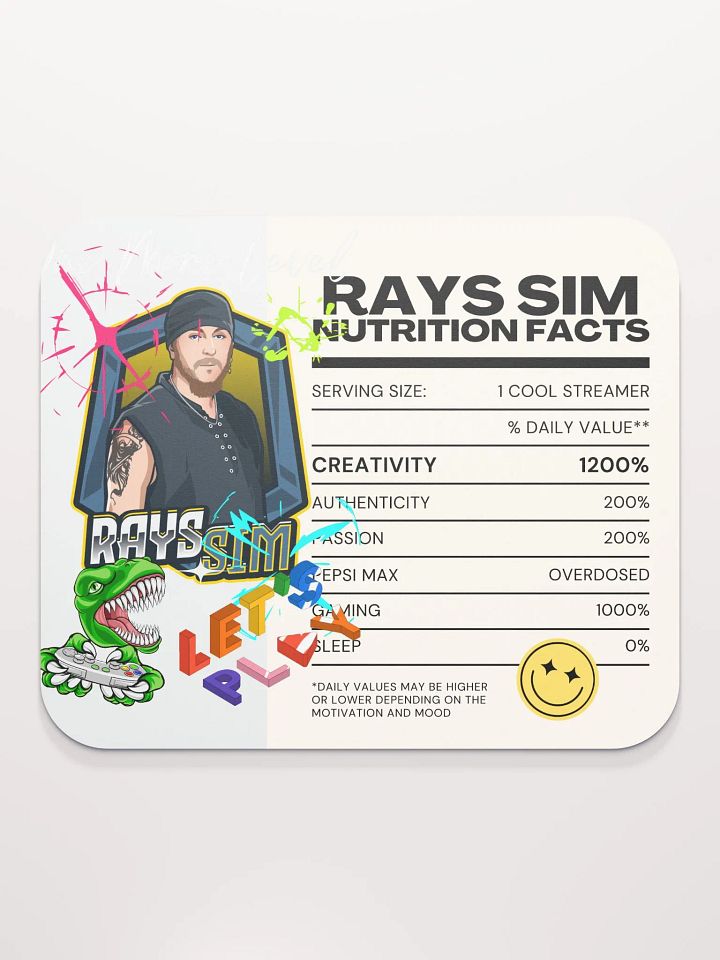RAY'S SIM NUTRITION FACTS Mouse Pad product image (2)