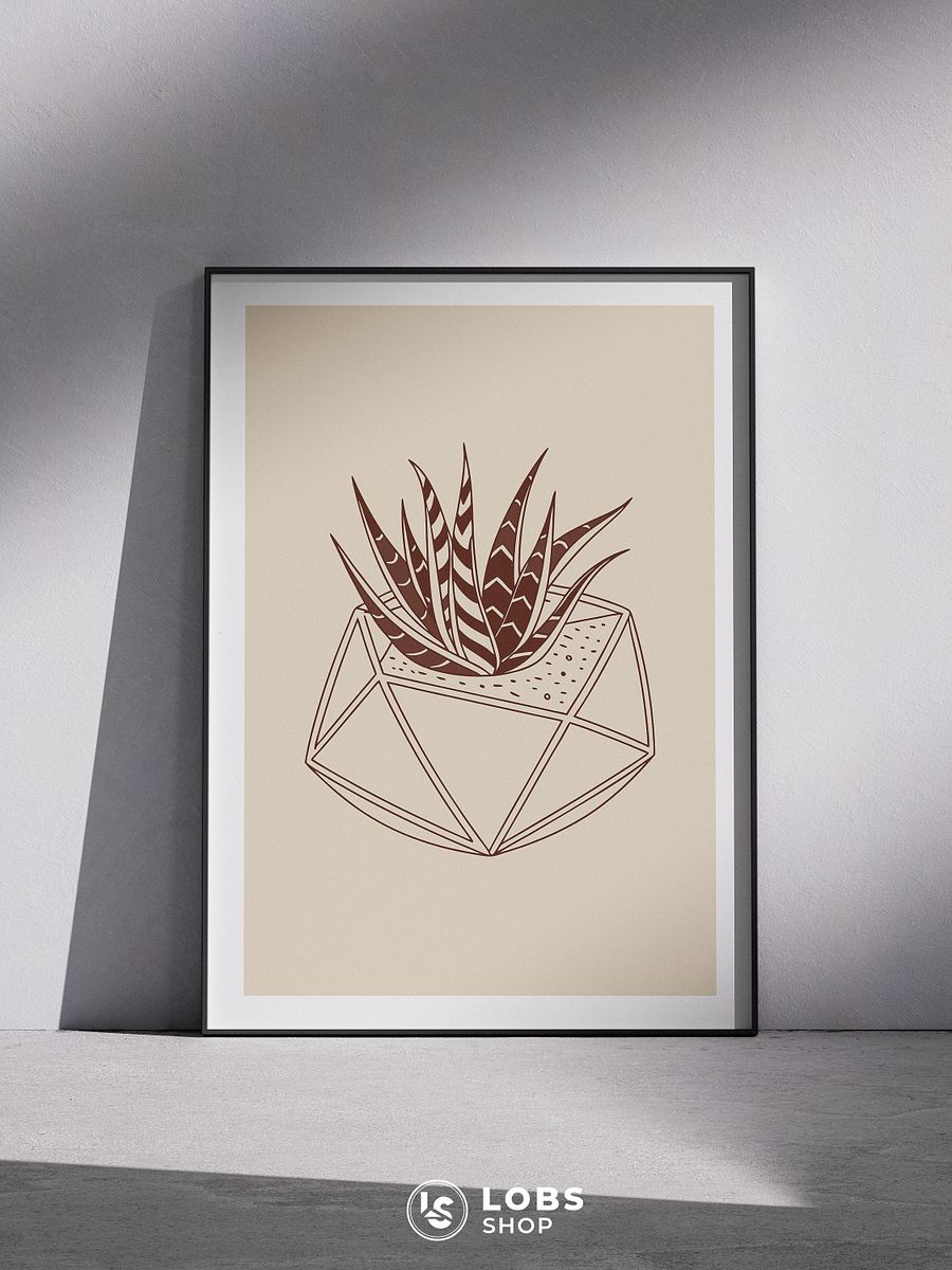 Arid Aesthetics: Modern Succulent Printable Wall Art – Bring the Desert Indoors with Style product image (5)