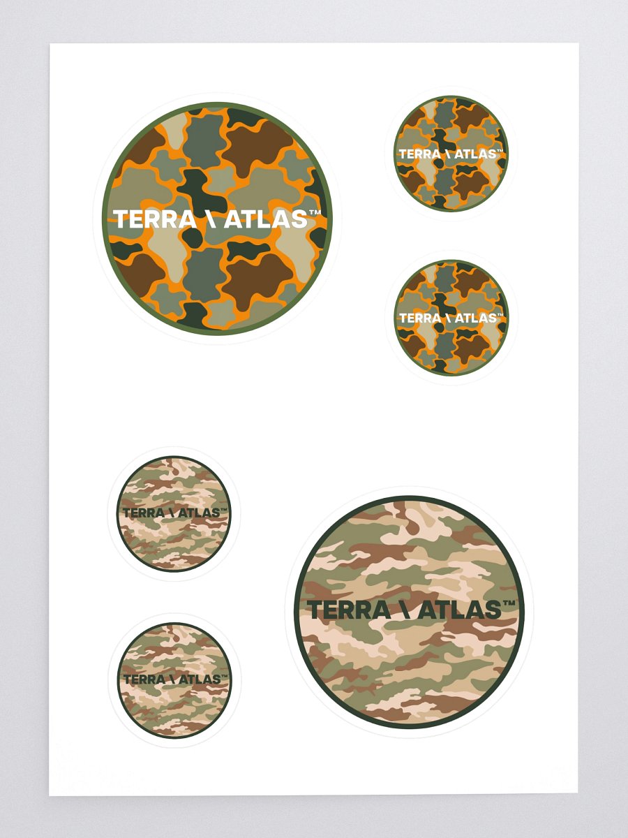Terra \ Atlas Camo Sticker Sheet product image (3)
