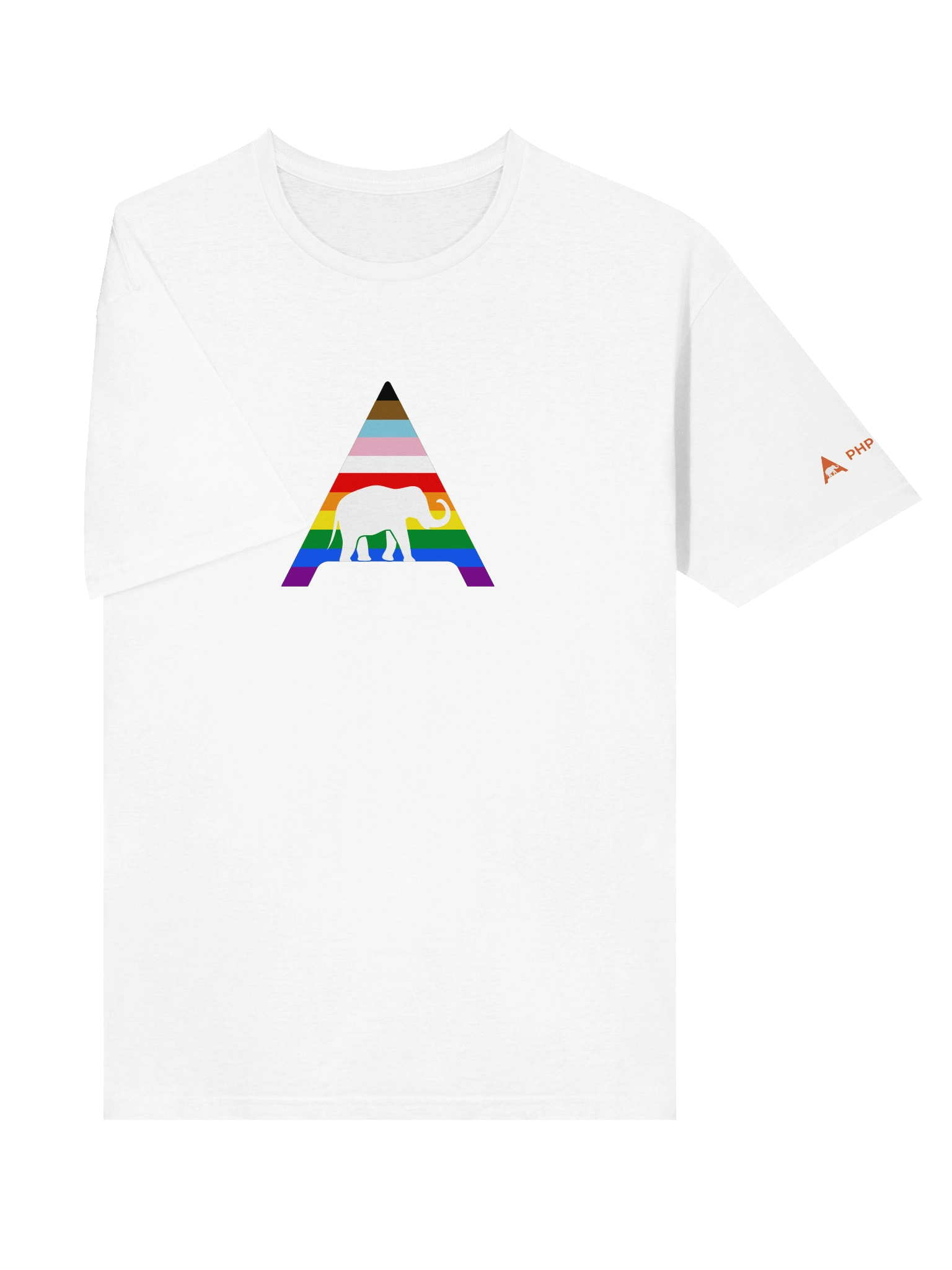 Rainbow ElePHPant Unisex T-Shirt (Light mode) product image (8)