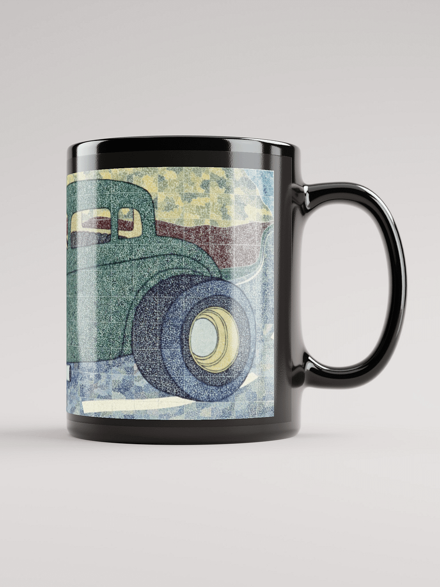 Green Hotrod Black Glossy Mug product image (2)