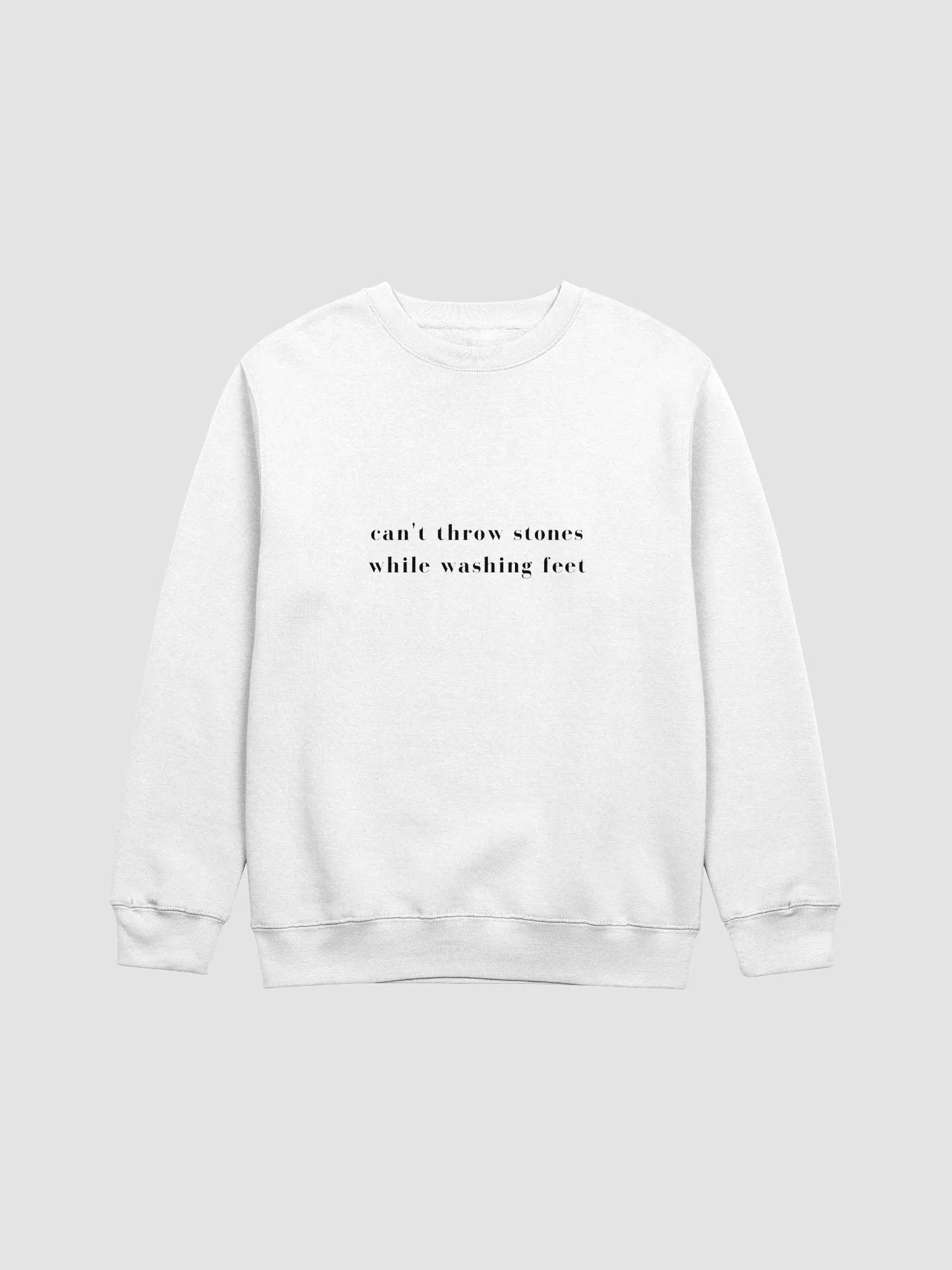 cant throw stones - sweatshirt product image (1)