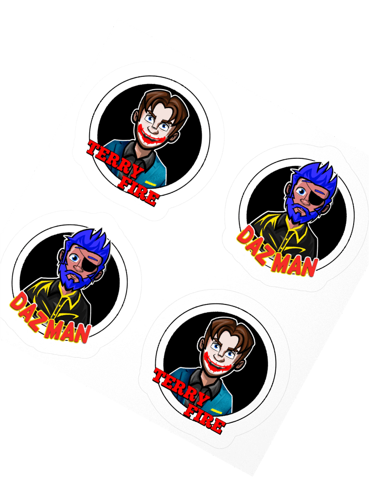 Kawaii Cartoon Character Kiss Cut Stickers Set product image (4)