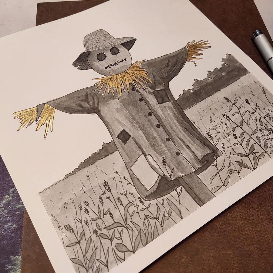 Scarecrow - Original Drawing product image (1)