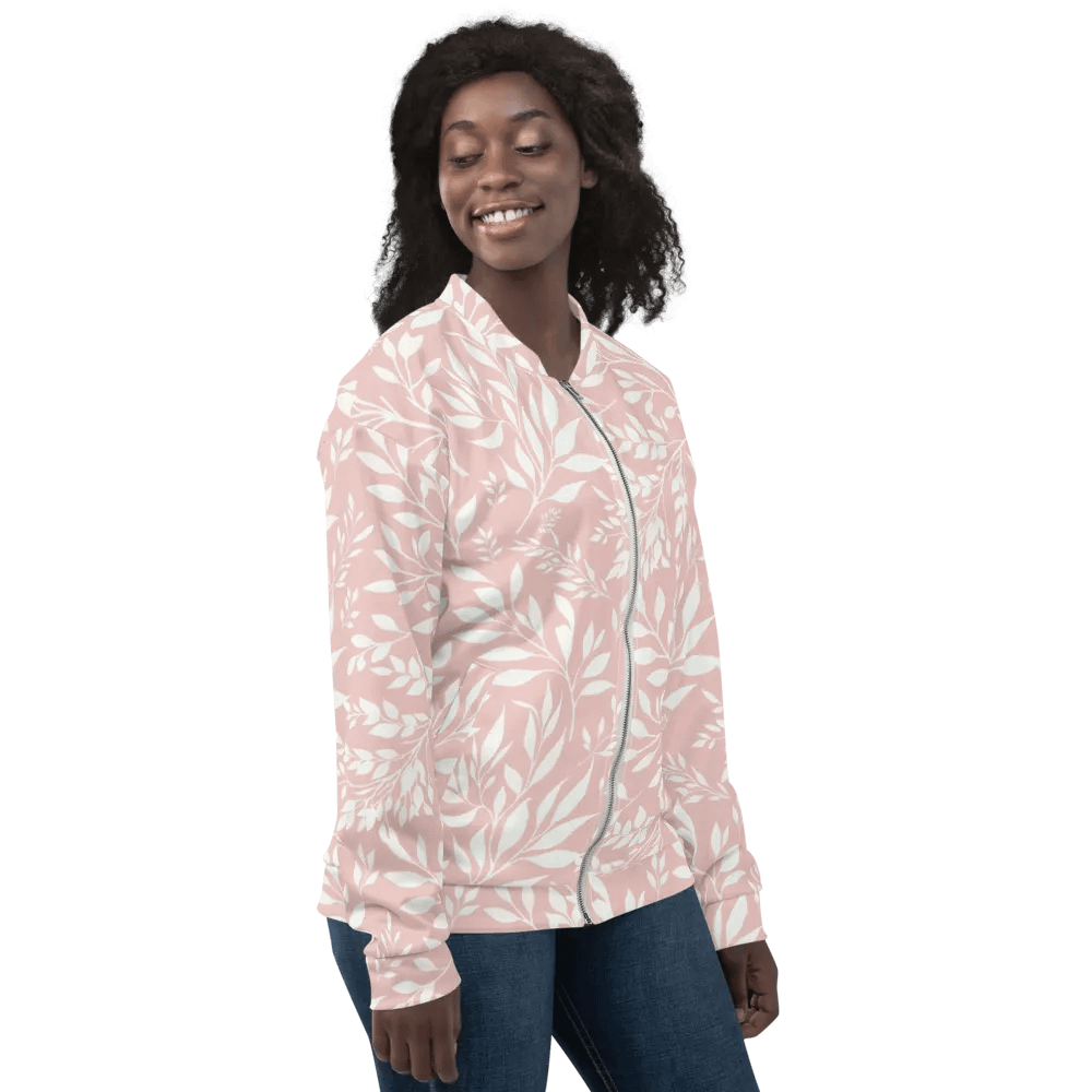 Branches Blush Pink Bomber Jacket product image (9)