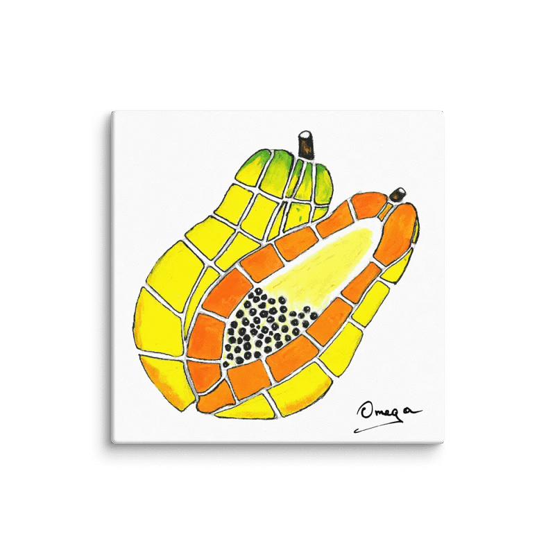Papaya | Original Hand Painted | Canvas (in) | The Omega Collection
