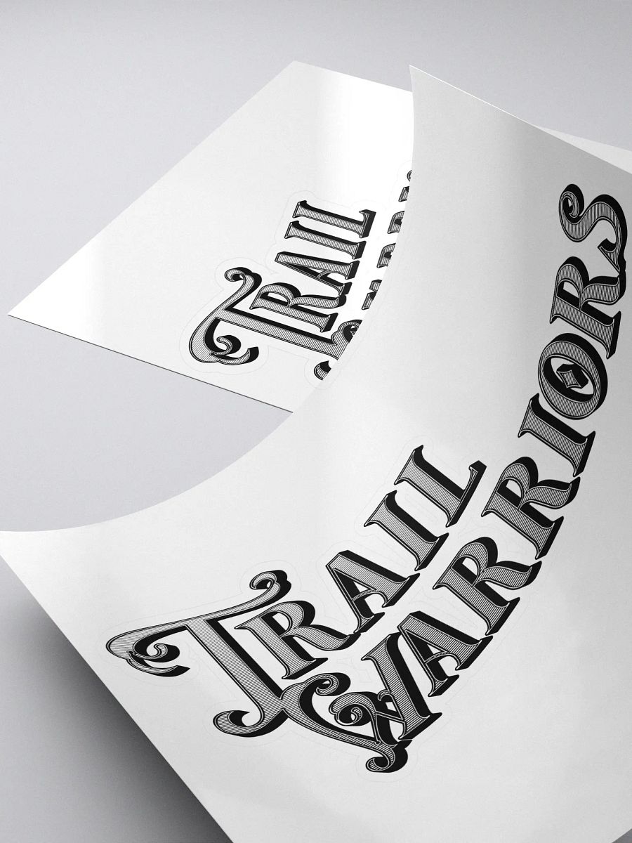 Black w/ Gradient Classic Trail Warriors Emblem Sticker product image (4)