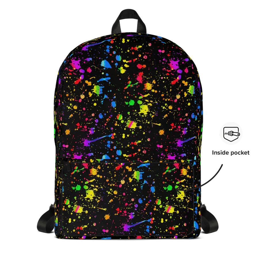 Neon Splatter Burst Backpack product image (10)