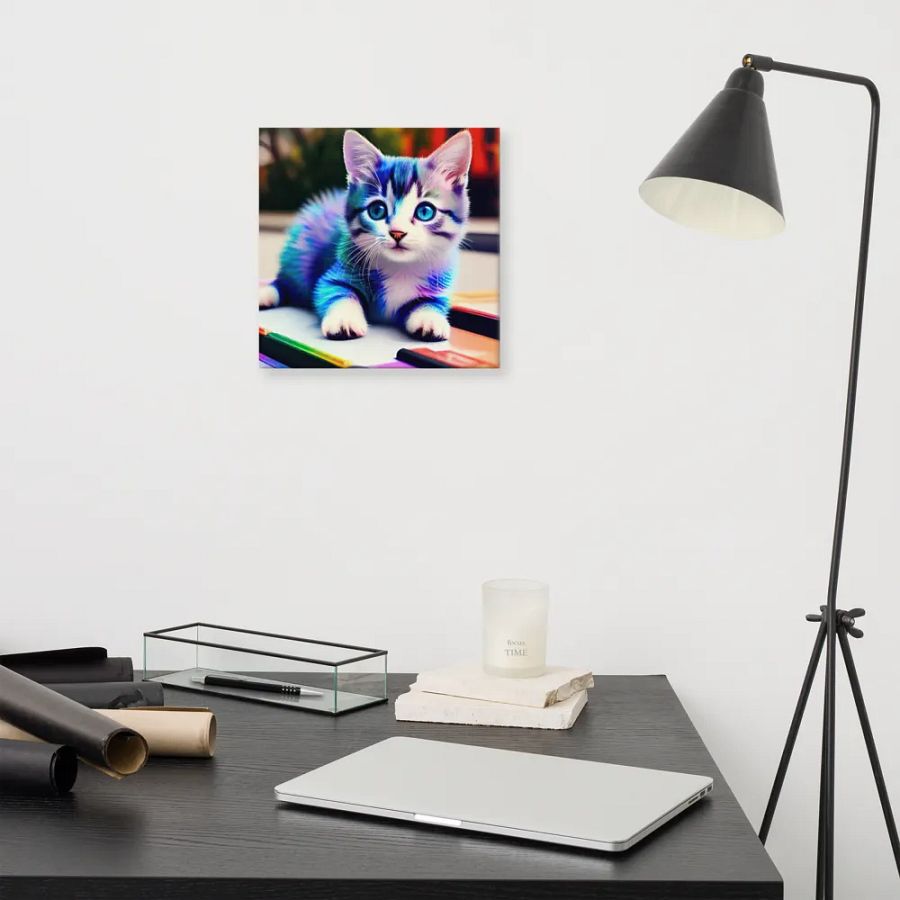 Cute Cat Digital Painting - v12 product image (11)
