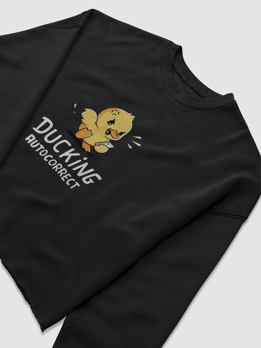 Angry Cute Ducking Autocorrect Crop Sweatshirt product image (21)