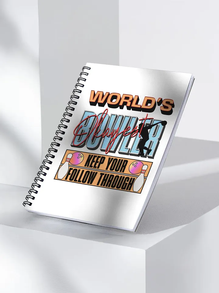 Worlds Okayest Bowler Spiral Notebook product image (2)