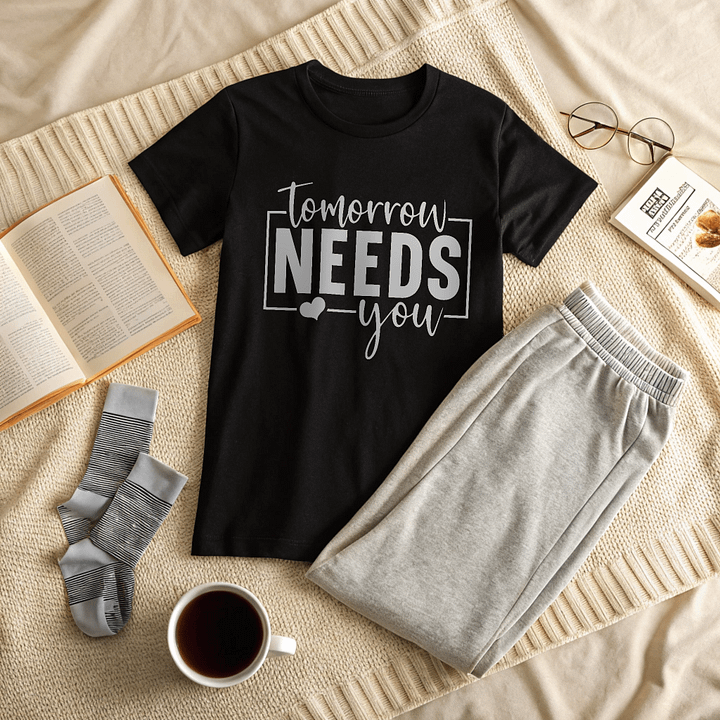 Tomorrow Needs You - Women's Black T-Shirt product image (2)
