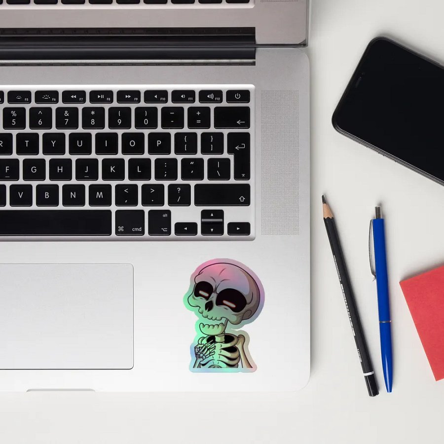 Funny Bones Holographic sticker product image (12)