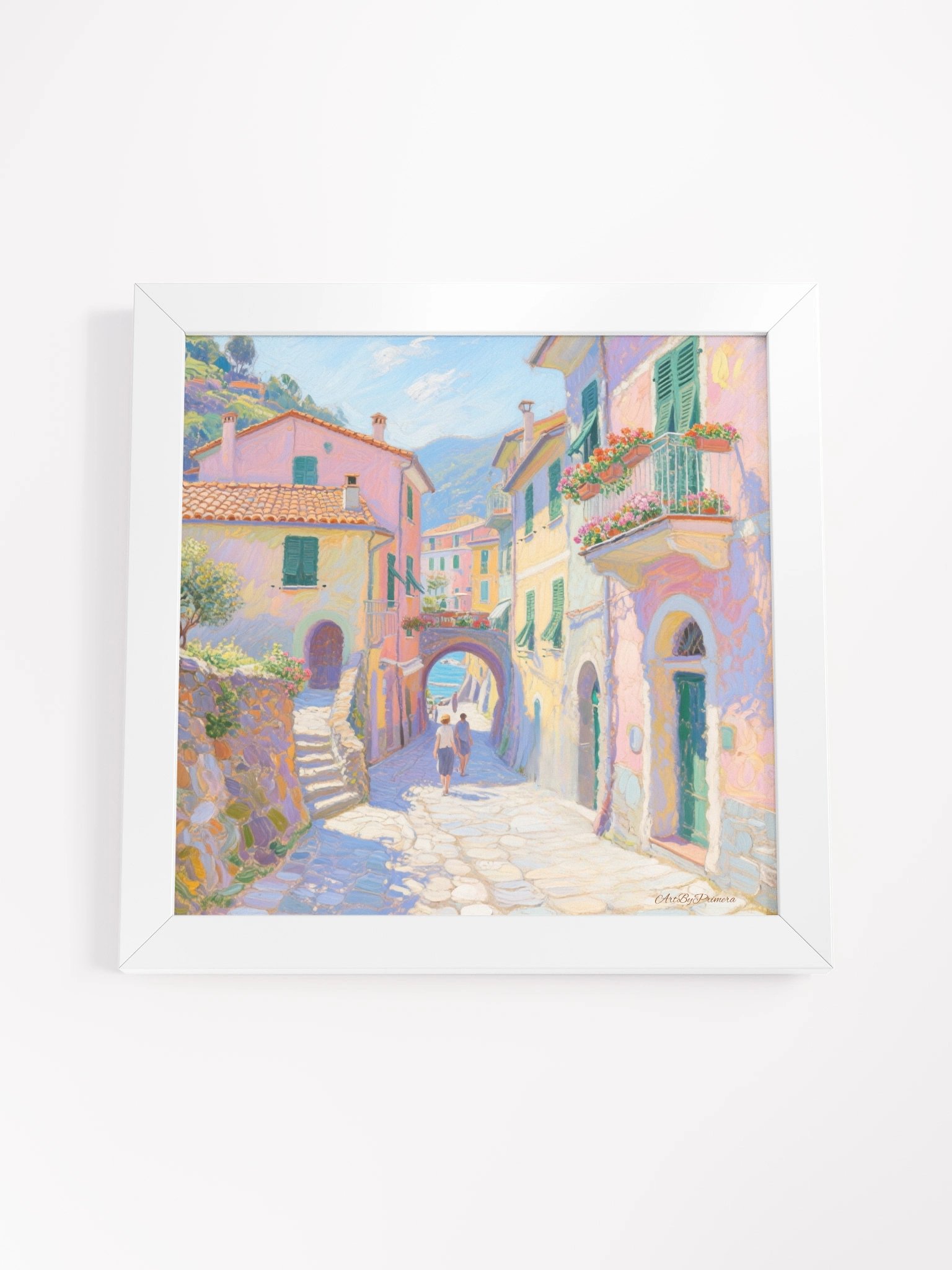 Vernazza Balcony Arch View - Framed Poster product image (16)