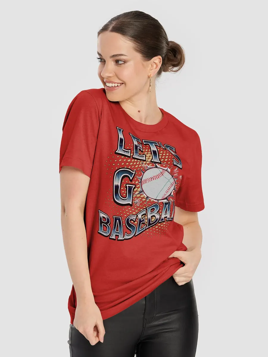 Lets Go Baseball Dynamic Typography T-Shirt product image (53)