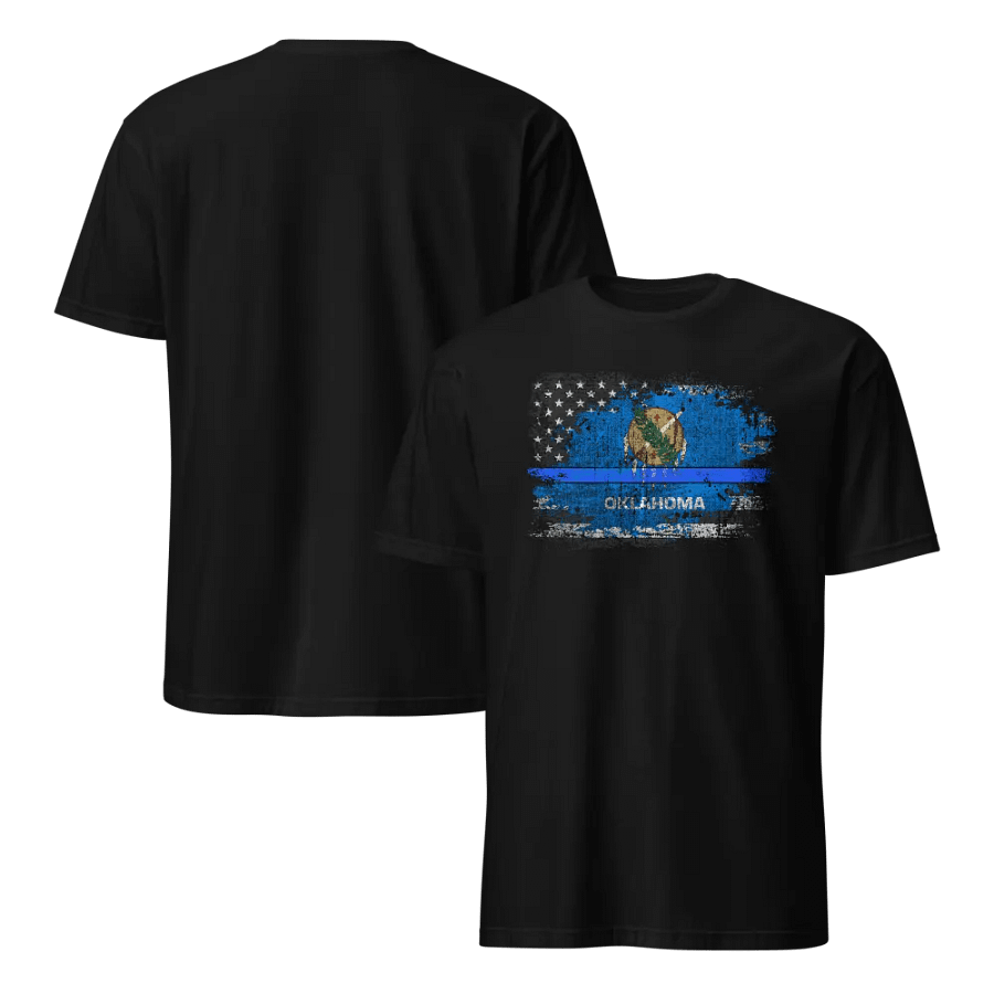 Oklahoma Thin Blue Line Flag product image (6)