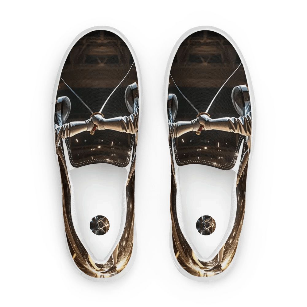 Fencing Duel Canvas Slip-Ons product image (1)