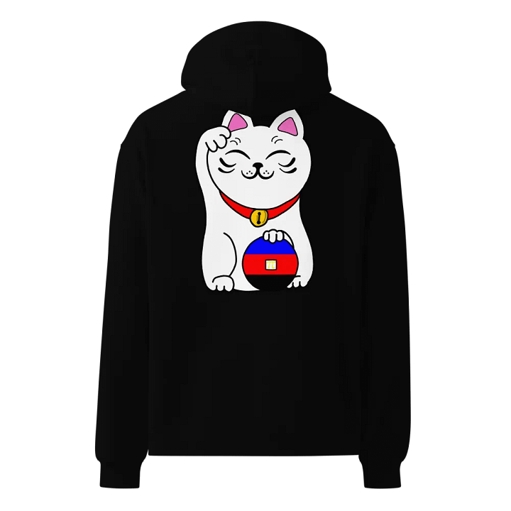 Maneki neko polyamory pride hoodie product image (2)