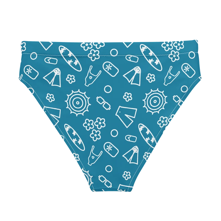 Beach Necessities Pattern High Waisted Bikini Bottom product image (2)