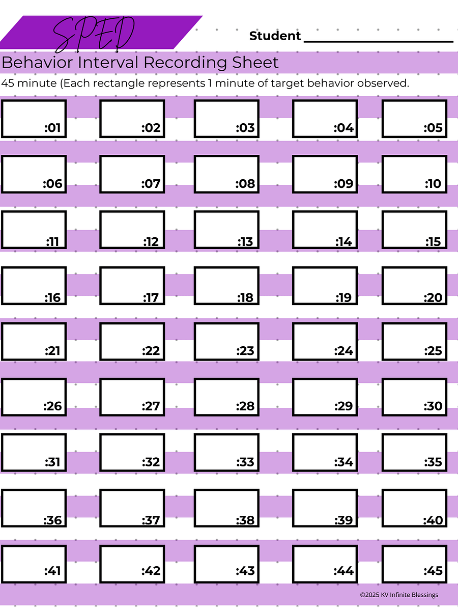 Special Ed Documentation & Support Forms | Digital & Printable Journal product image (11)
