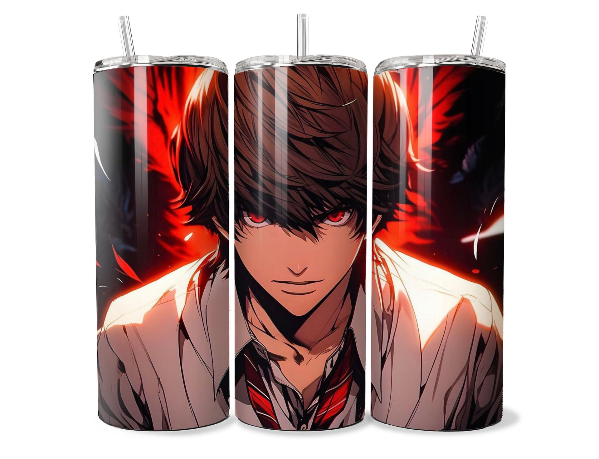Death Note – Light Yagami Inferno Variant – 20oz Stainless Steel Tumbler product image (1)