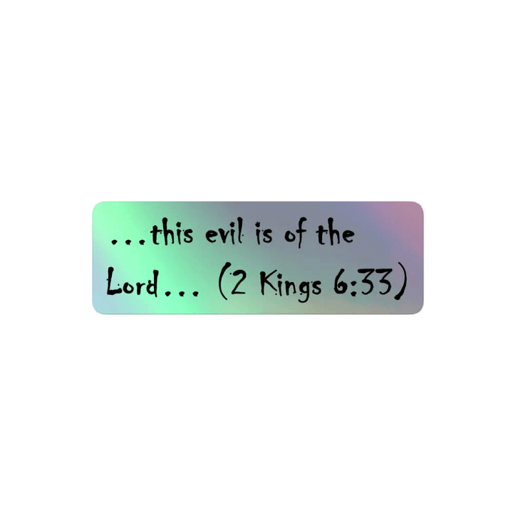 This Evil is of the Lord Sticker 4 product image (2)