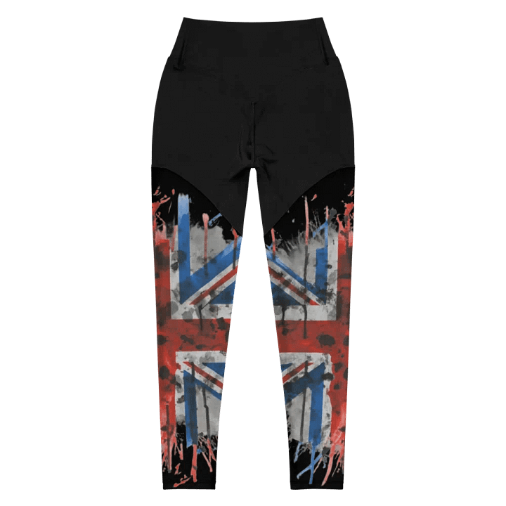 Urban Graffiti Union Jack Split leggings product image (2)