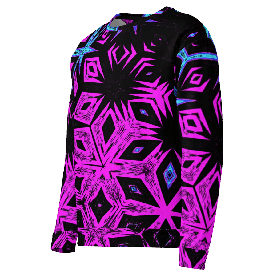 Abstract Vibrant Bold Kaleidoscope Pattern Unisex All Over Print Sweatshirt product image (10)