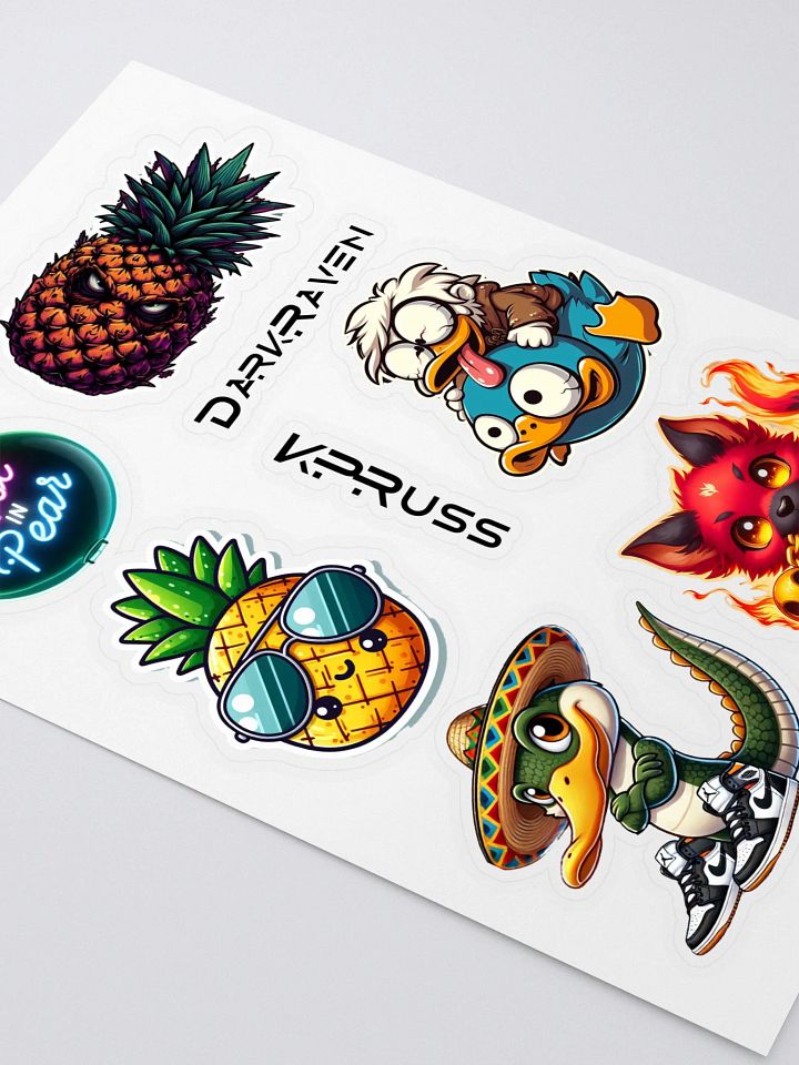 Whimsical Cartoon Sticker Sheet product image (2)