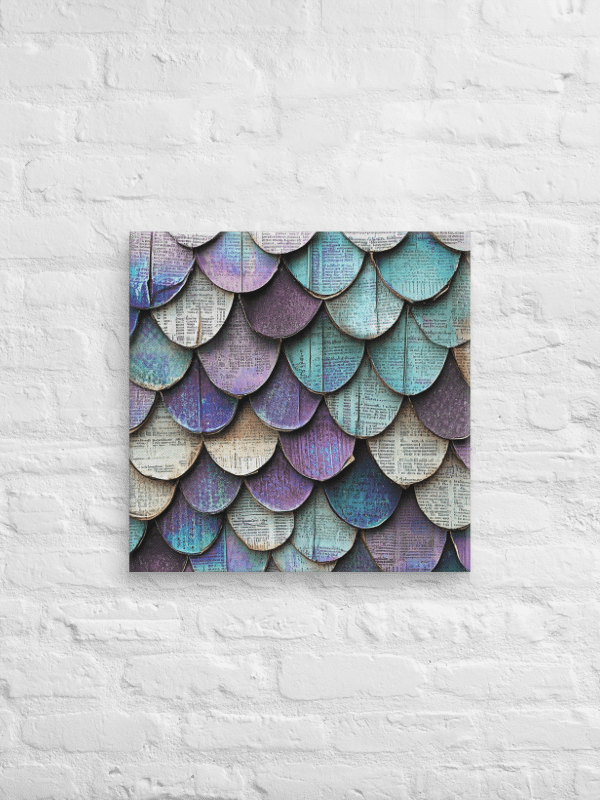Mosaic Mermaid Scale: Canvas Print product image (2)