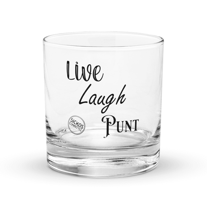 Live Laugh Punt Rocks Glass product image (1)