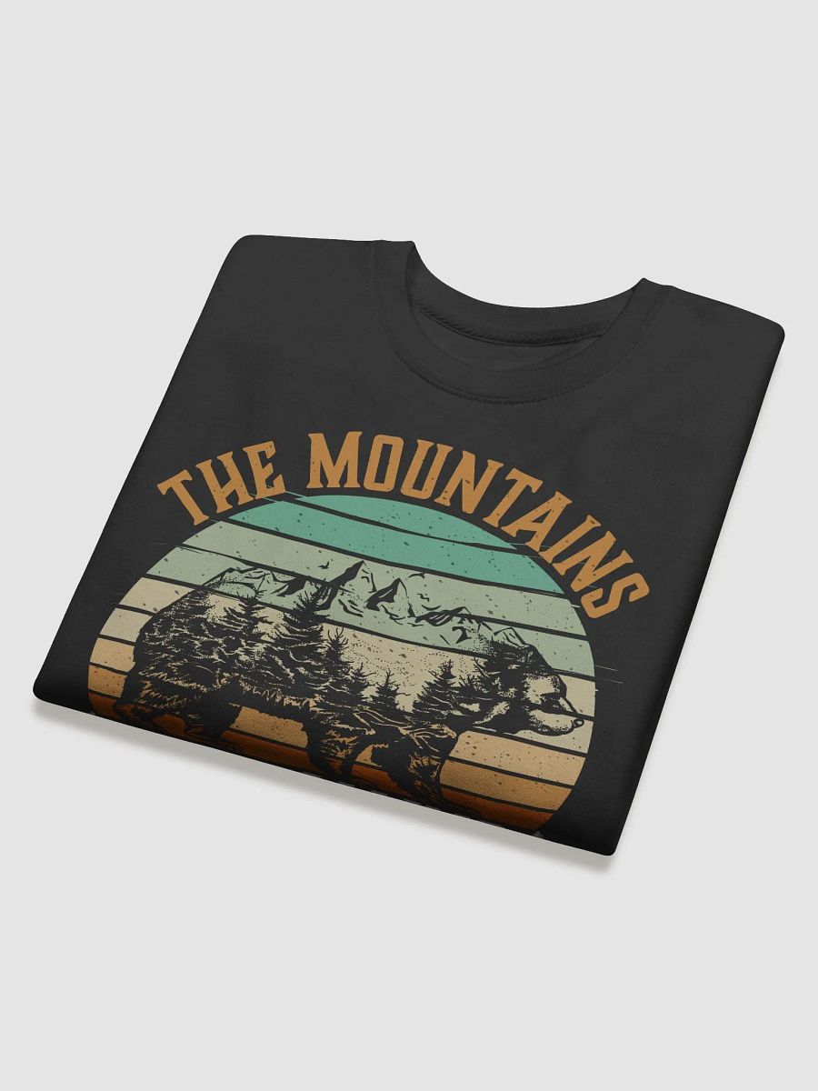 The Mountains Are Calling I Must Go Hiking Quote Unisex Premium Sweatshirt product image (4)