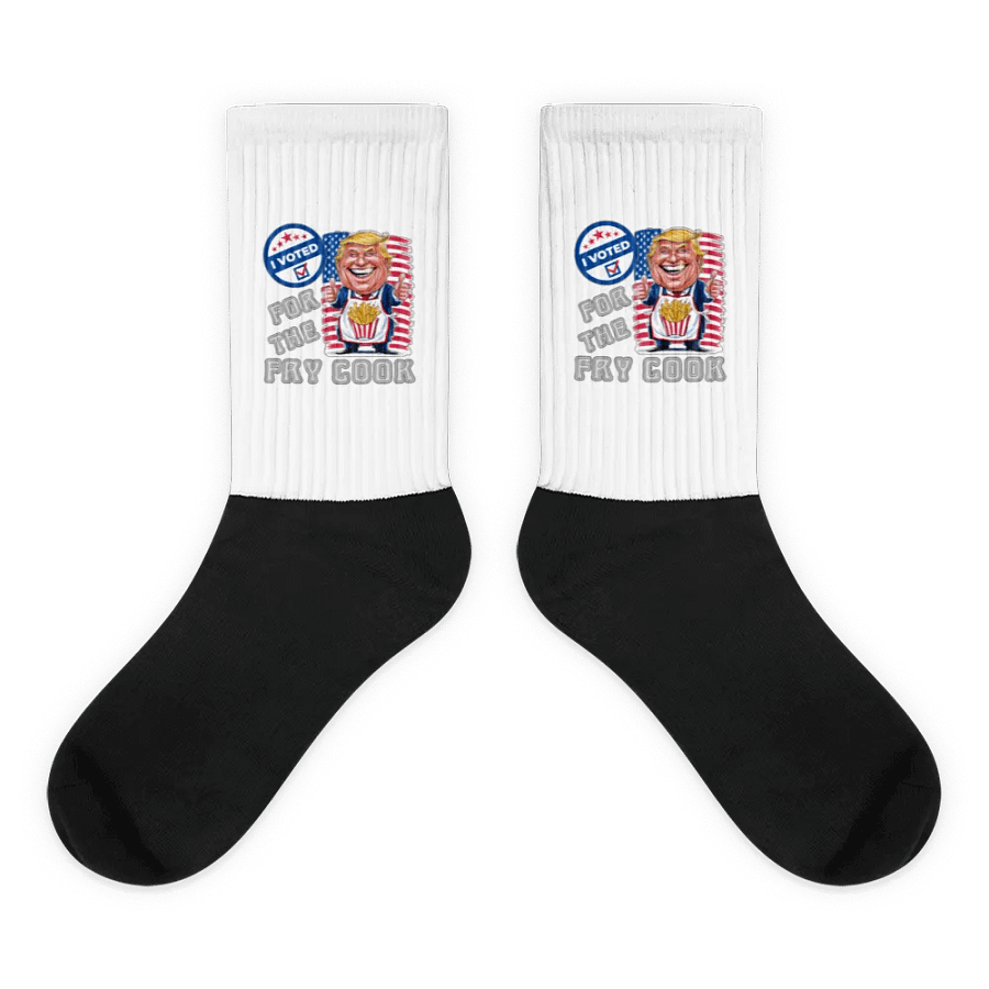 I Voted For The Fry Cook Trump USA Election Socks product image (3)