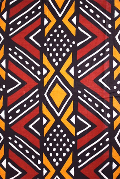 Scampolo Tessuto Wax Print - Design Bogolan - 80 cm x 120 cm - cod.476/B product image (1)