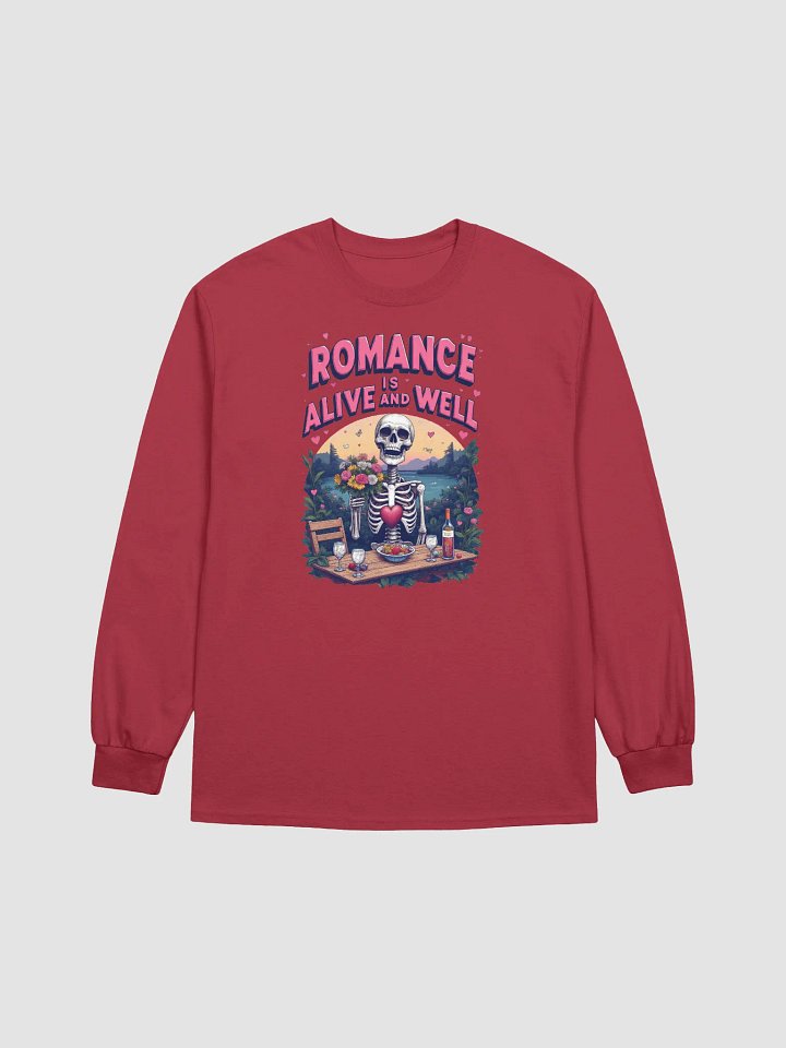 Romantic Skeleton Sunset Long Sleeve Tee product image (5)