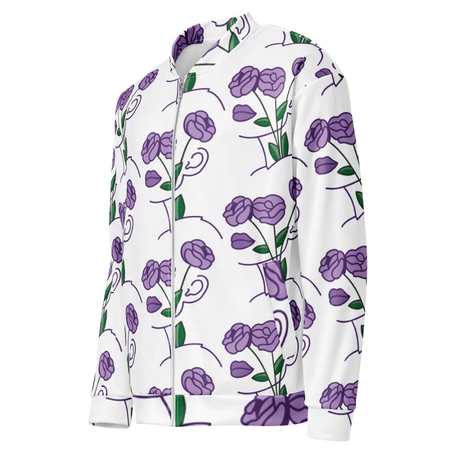 Purple Petals Bomber Jacket product image (7)