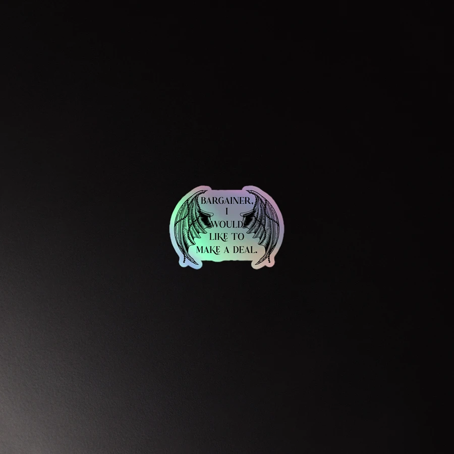 Bargainer Calling Card Holographic Sticker product image (3)