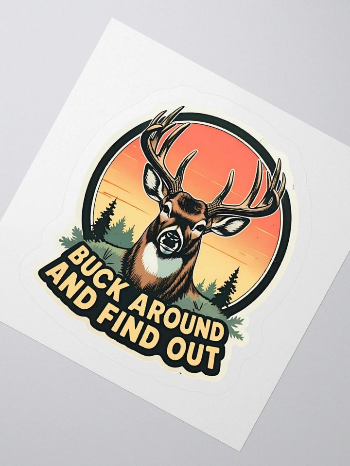 Buck Around Sunset Kiss Cut Stickers product image (5)