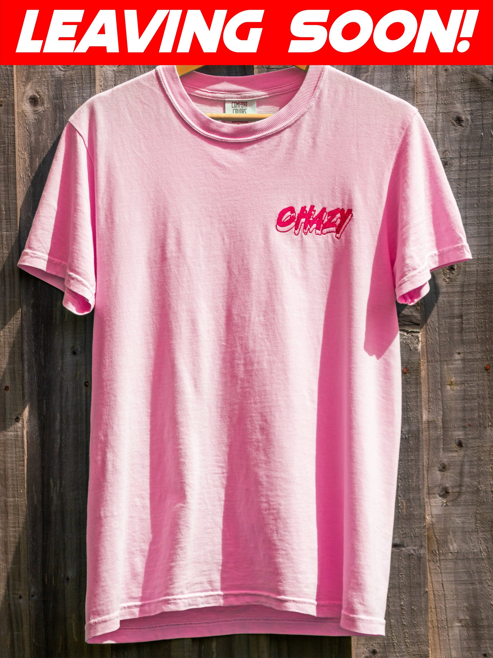 Embroidered Chazy pink T-shirt product image (1)
