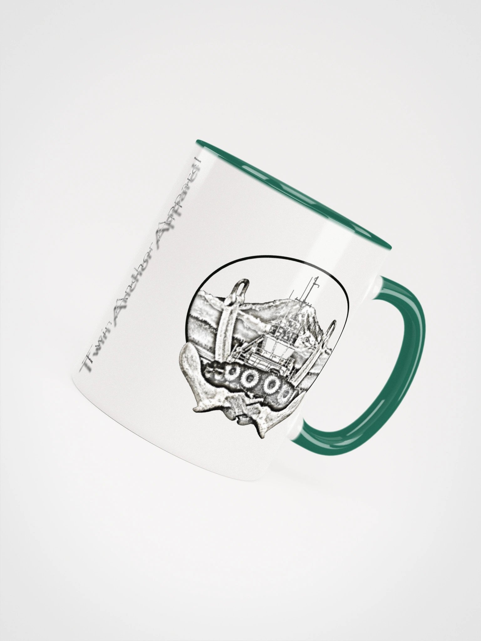 Twin anchor Mount Rainier Marshall Foss - Ancher Tug Mug 11oz & 15oz product image (4)
