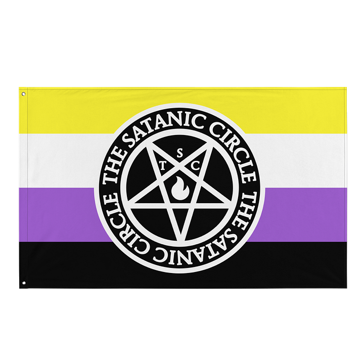 The Satanic Circle - Indoor Non Binary Flag product image (1)