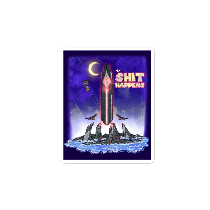 Shit Happens Die-Cut Magnet product image (2)