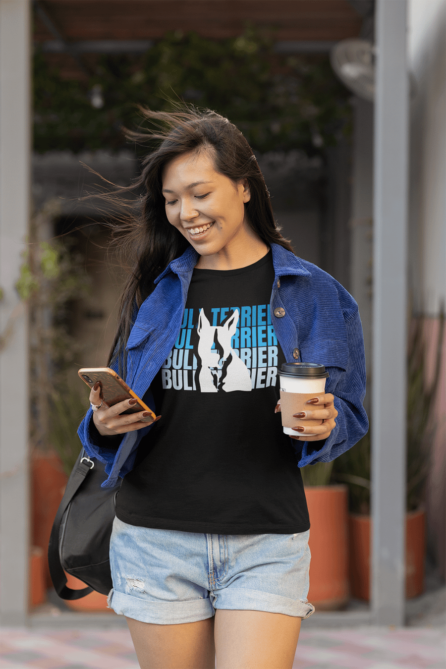Bull Terrier Silhouette Relaxed Fit T-shirt product image (1)