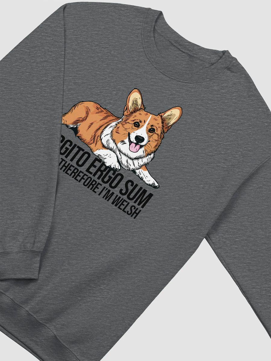 Corgito Ergo Sum Sweatshirt of a Pembroke Welsh Corgi | Funny Shirt for Herding Dog Paw-rents product image (4)