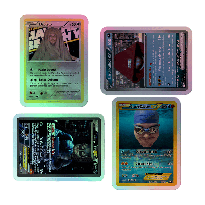 Daily Dabber X bf2k | Holo Trading Card Stickers product image (1)