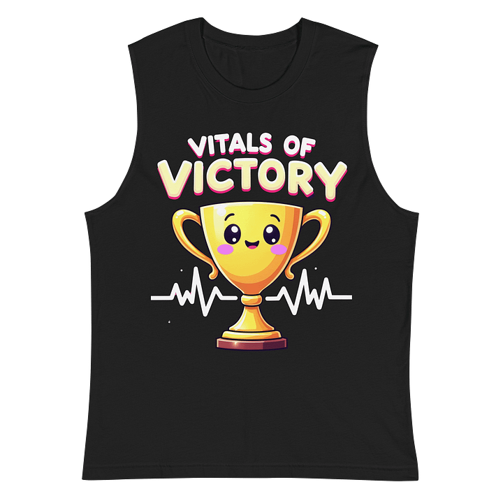 heartbeat trophy, Kawaii Vital Victory Trophy Muscle Tank product image (2)