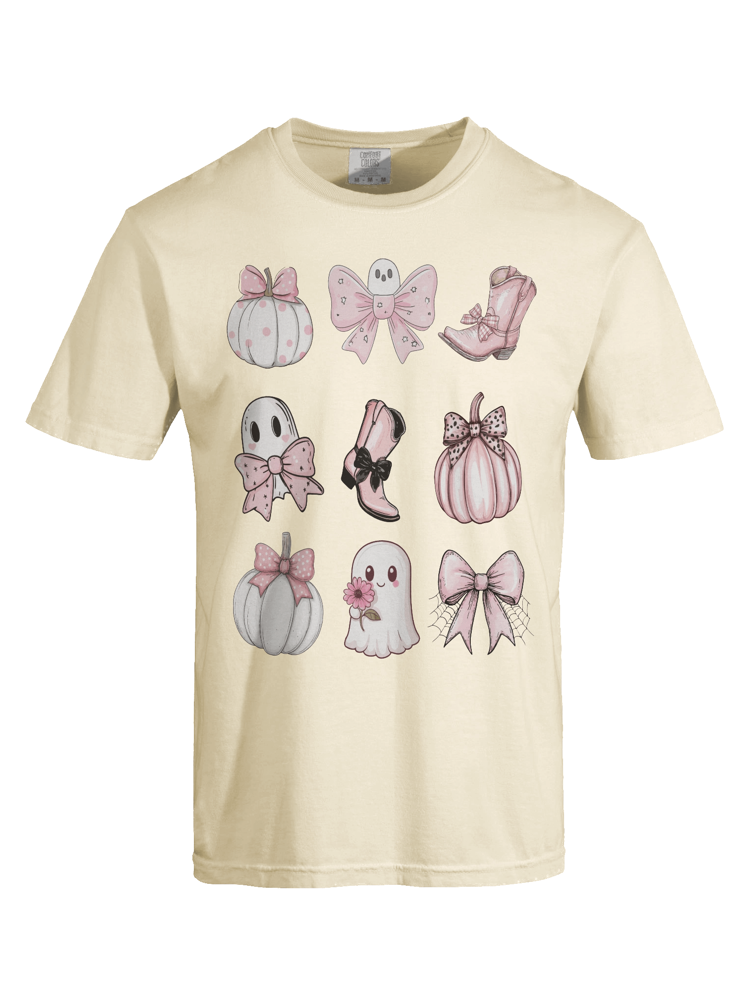 Pumpkin Coquette Cowboy Boots Comfort Colors T-Shirt, Comfort Colors 1717 Unisex Fit product image (24)