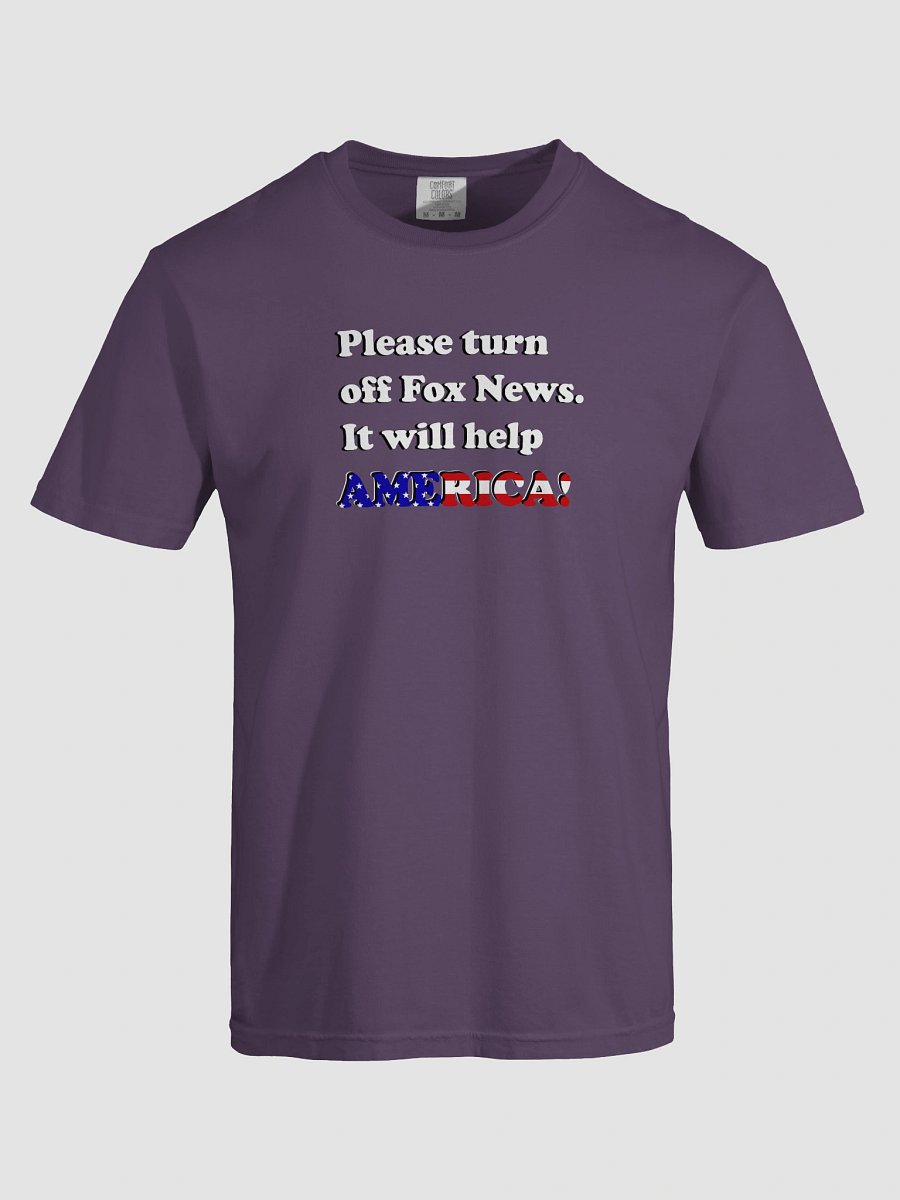 Please Turn Off Fox News. It Will Help America! (Dark) T-Shirt product image (47)