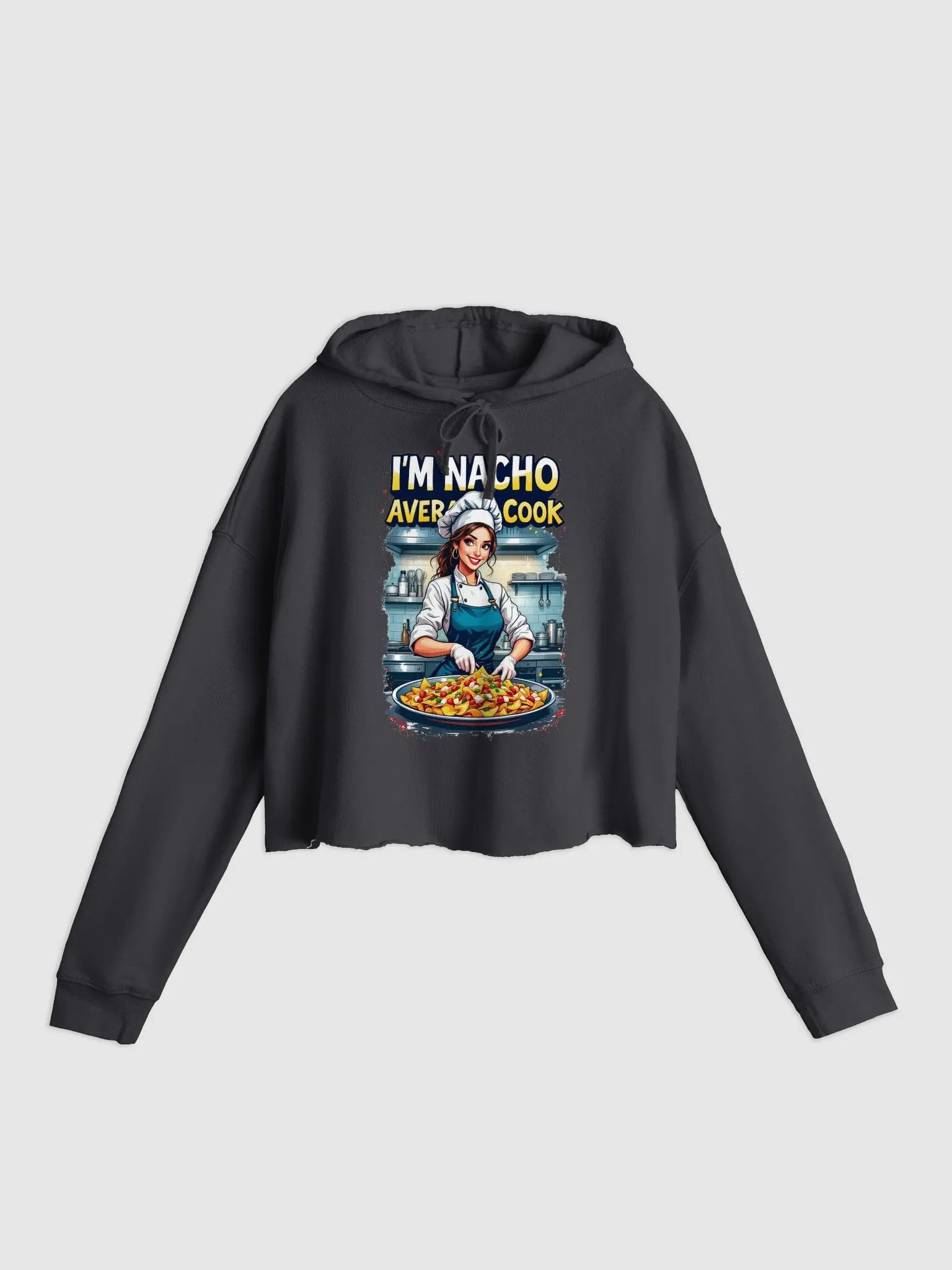 Nacho Average Cook Cropped Hoodie product image (4)